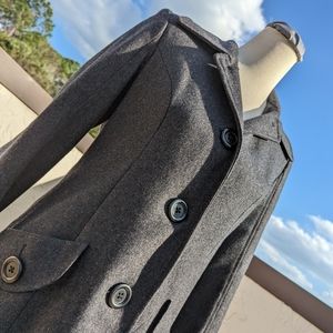 J.Lo (Jennifer Lopez) Dark Gray Trench Coat / Overcoat